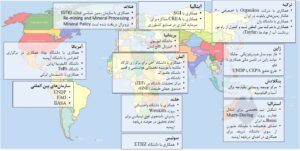 پراکندگی جغرافیایی و حوزه تعاملات بین‌المللی ستاد احیای دریاچه ارومیه