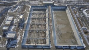 Construction of the third module of Urmia wastewater treatment plant